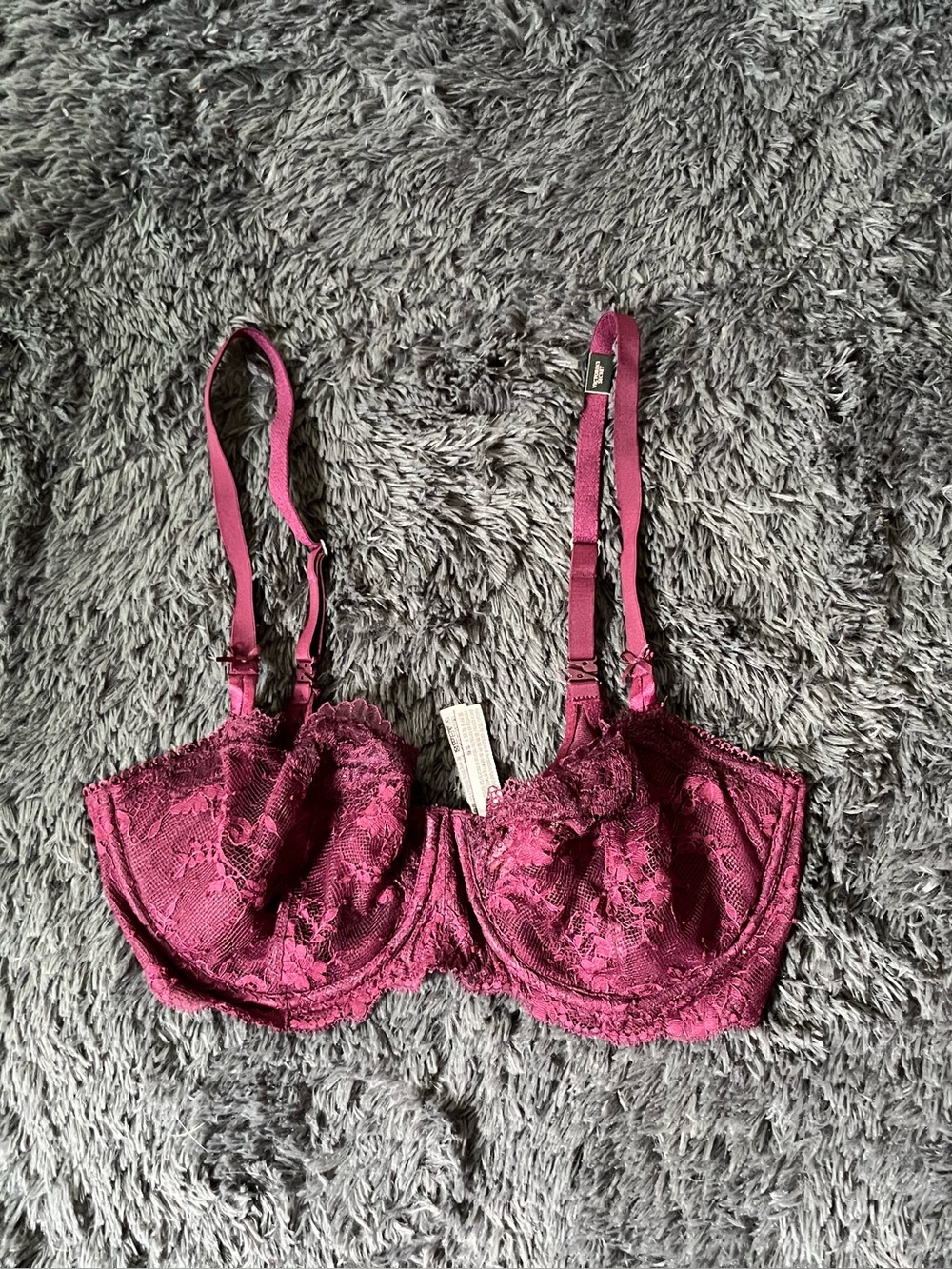 Victoria's Secret Lace Underwire Bra - Wine
